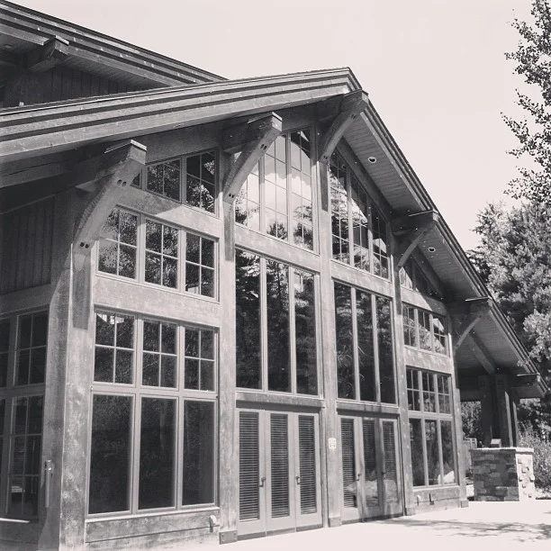 I love these huge windows at today's wedding venue in #Vail. // #vailvalley #vailwedding