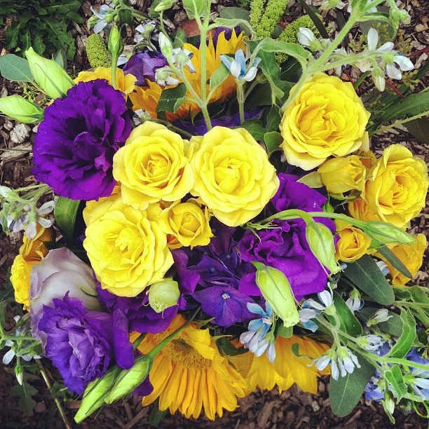 Sherri's Bouquet // All ready to be carried down the aisle! Thanks to @andreaparnell @chrysburkett @cmsiik