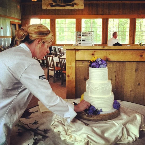 @katyschabert aka Sugar doing her final touches on the sweet stuff.