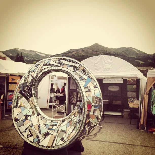 Art on the mountains.