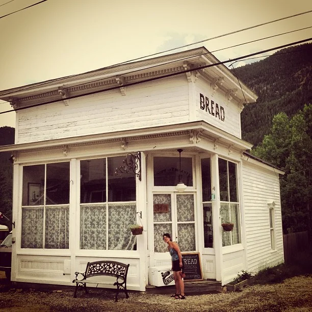 Checkin out the honor box filled with bread and muffins.
