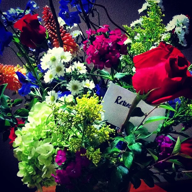 Flowers for Rebecca.