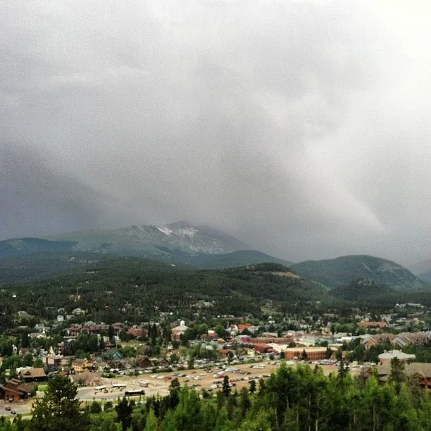 Can you see the snow on Mt. Baldy?
