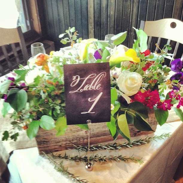 Centerpiece for table number one.