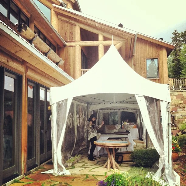 Add a side tent to make some more room.