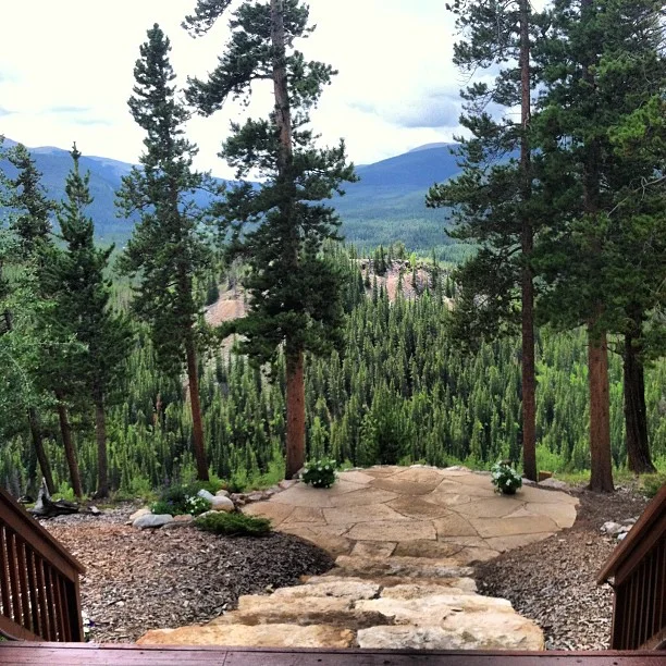 This view. Today's ceremony spot for Camille and Jeff.