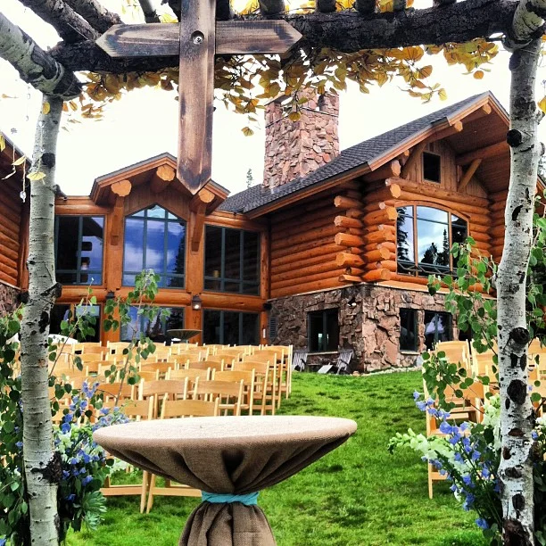 And this is what the officiant would see. // #breckenridge #wedding #ceremony