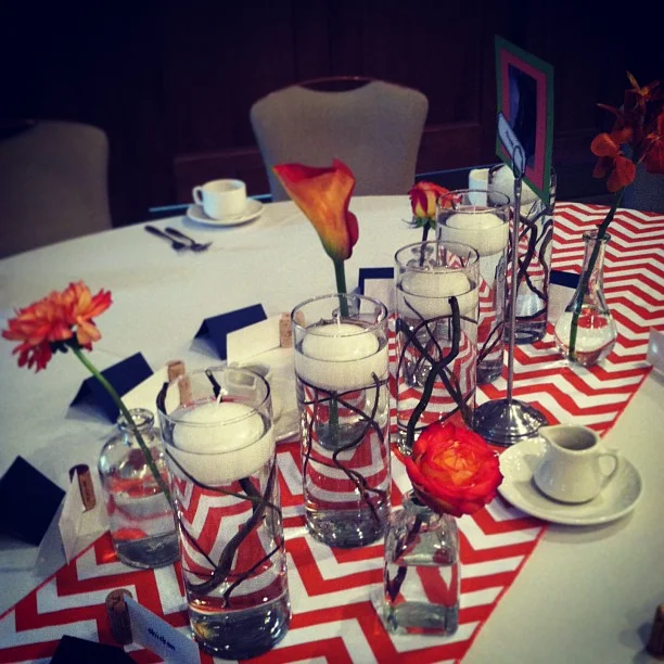 It just doesn't look the same without the candles all lit up, but I think you get the idea.