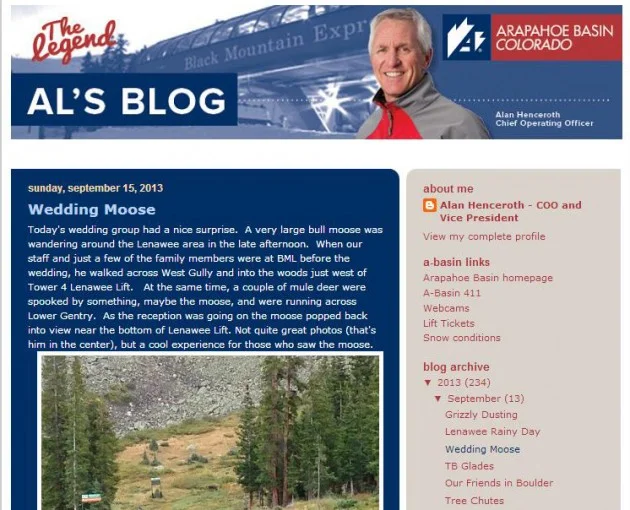 A moose shows up at a wedding at the Arapahoe Basin Ski Area