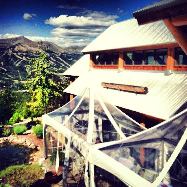 Clear-topped rental tent used at a wedding reception at luxury private home rental, Rubywood.