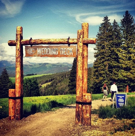 Wedding deck at Beaver Creek, Colorado
