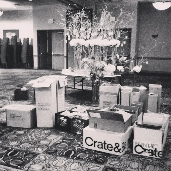 The day after the wedding and event rentals.