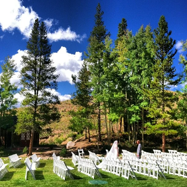 The first look... happening now. // #breckweddings