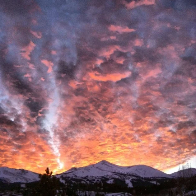 Epic Sunset in Breckenridge, Colorado