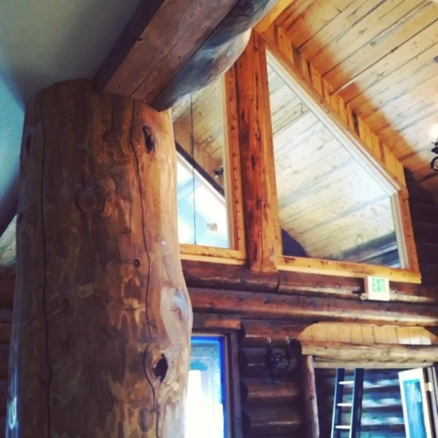 Inside the Oh Be Joyful Lodge. Can't wait to book a few weddings here! // #colorado #mountains #venue #wedding