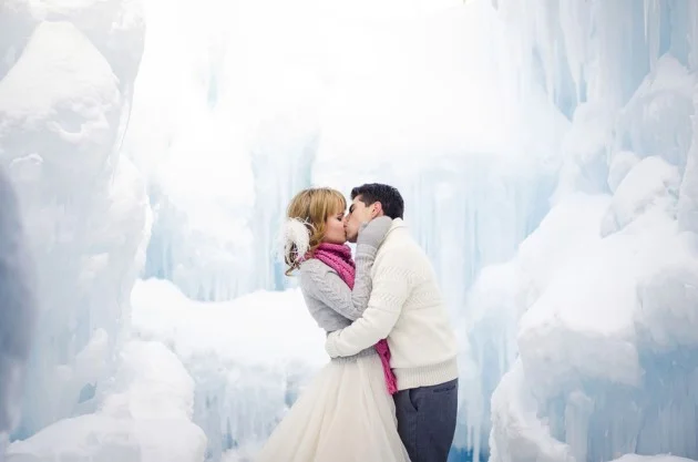Gleave + Fabian: Styled Shoot at the Ice Castles in Breckenridge, Colorado