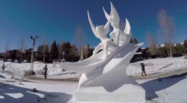 2015 International Snow Sculpting Championships in Breckenridge, Colorado [Video]