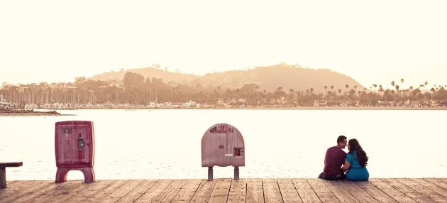 Cinthia + Melvin: Stearns Wharf Engagement Photography in California