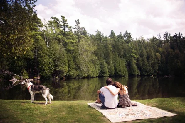 Vanessa + Peter: Lakeside Engagement Photography in Ontario