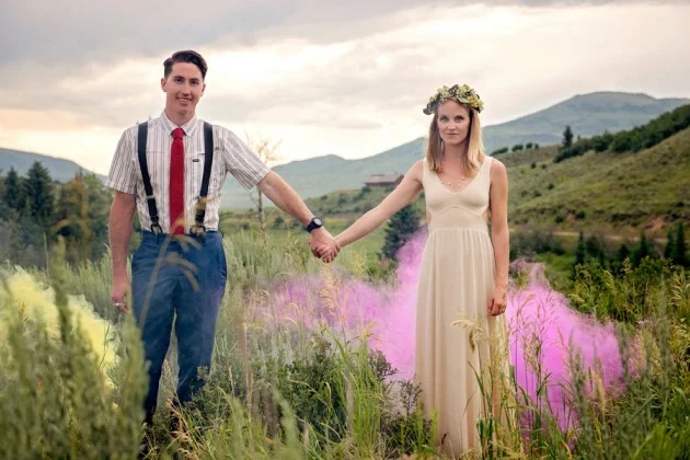 Natalie + Sean: Colorado Elopement in Steamboat Springs