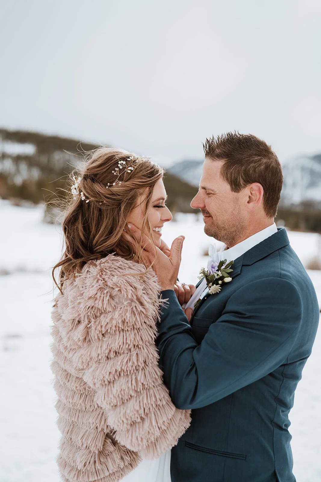 Bridget + Jonathon | Intimate Ceremony &amp; Panoramic Mountain Elopement Portraits