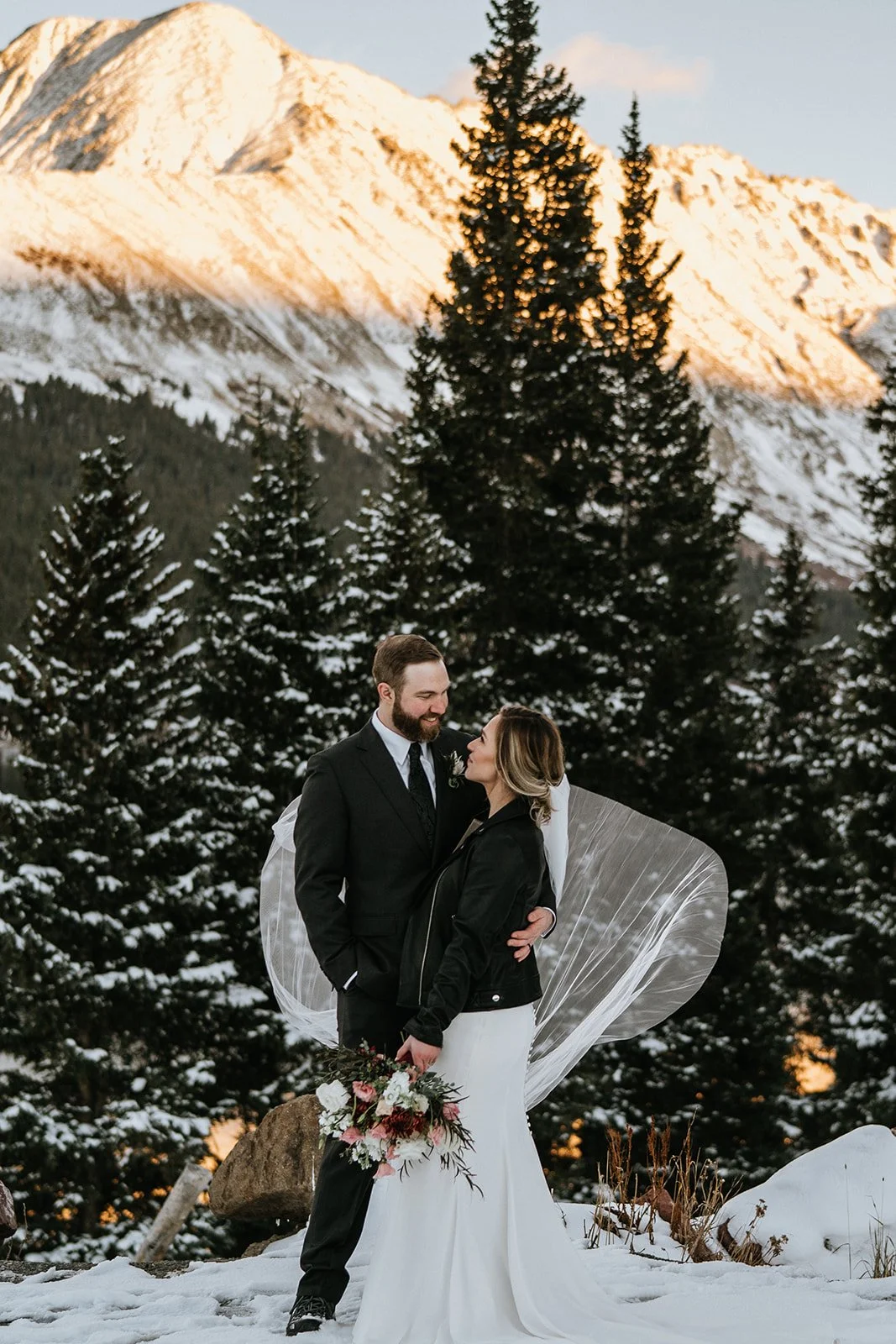 Alpenglow at Clinton Gulch by Summit Mountain Weddings
