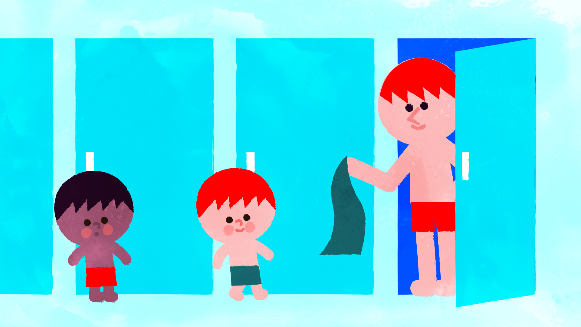 SCOUTS,CUBS,BEAVERS--SAFEGUARDING---Young-Illustration-&-Animation-Studio-Manchester-2D-animation,-charity,-kids,boys,dad,-cubicals,-swimming-baths,-showering,-swimming-pool.jpg