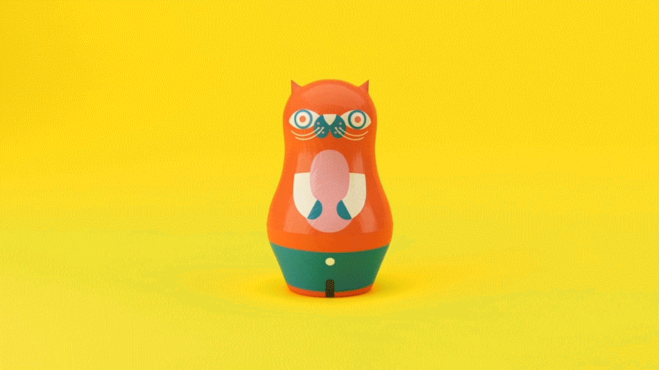 cats,-russian-dolls,-toys---SPIKE-MILLIGAN---IN-THE-LAND-OF-THE-BUMBLEY-BOO---Young-Illustration-&-Animation-Studio-Manchester-3D_loop,-toy.gif