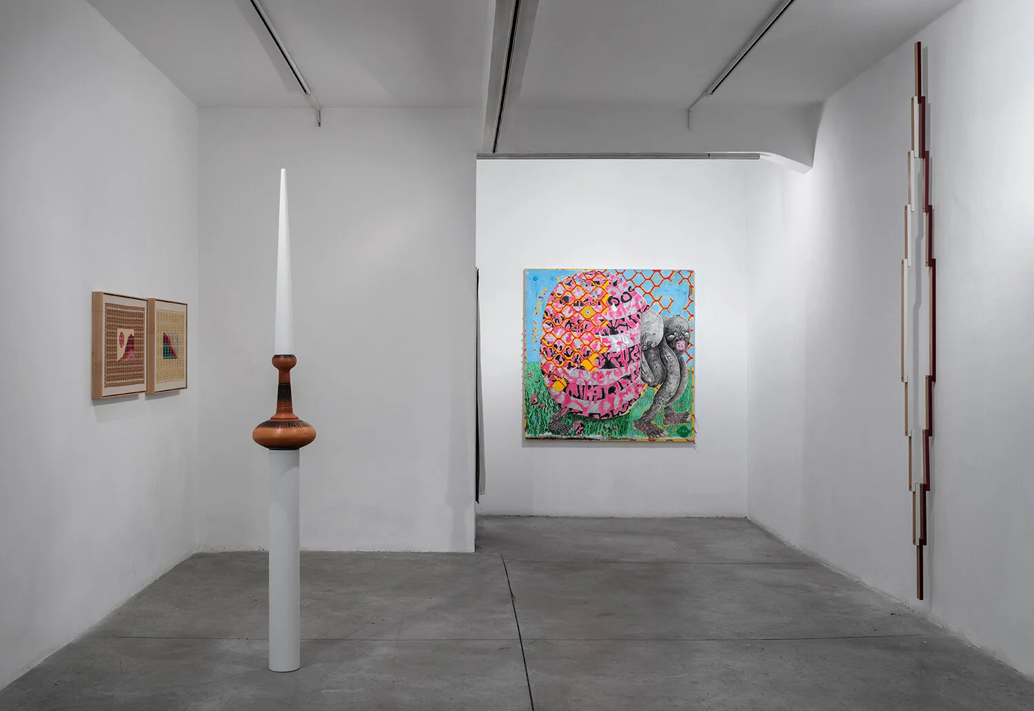  Installation view, ONLY CONNECT! exhibition, Braverman Gallery. Curator: Thomas Rom. Photographer: Elad Sarig 