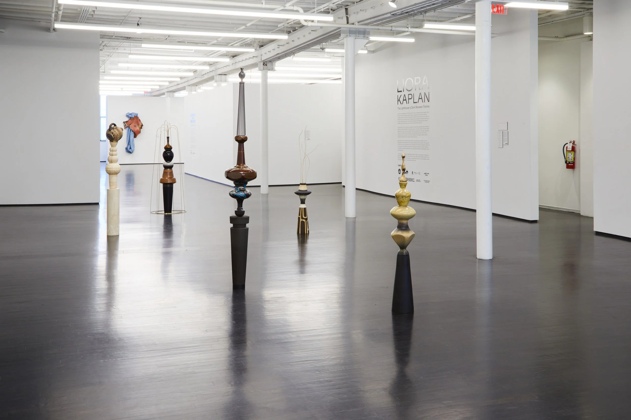  Installation view, ‘The Lighthouse is Dark Between Flashes’, KMAC, , Kentucky , USA. Curator: Joey Yates. 