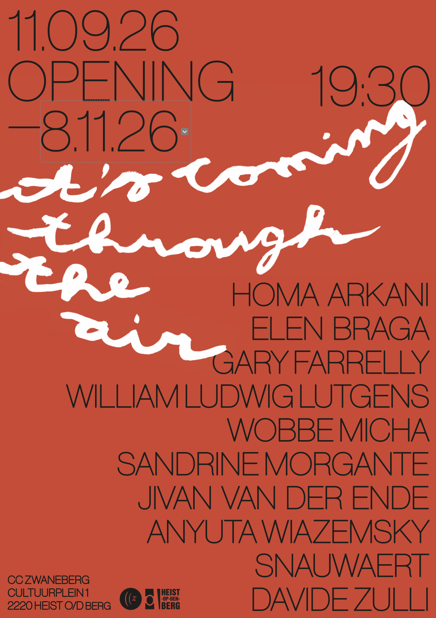  It's coming through the air, group exhibition - 