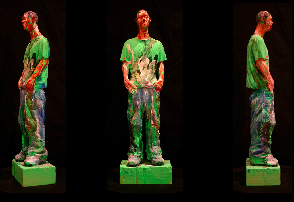  10 men i met last summer (Brayden), 2003, polychrome Linden, 40cm 