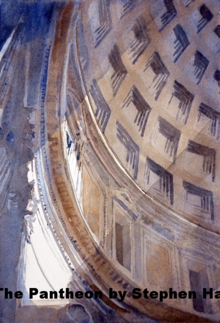The Pantheon, Rome, 118-125, Watercolor by Stephen Harby.jpg