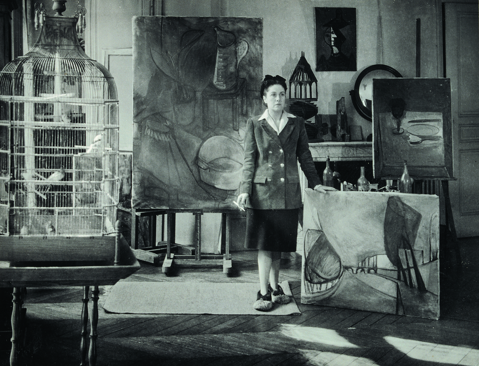 Brassaï, Dora Maar dans son atelier, 1943.jpg