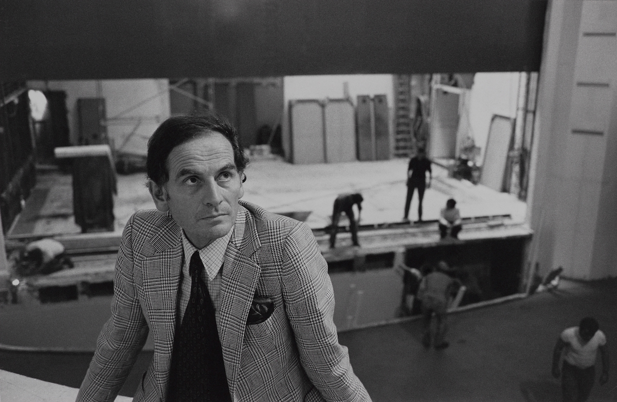 Pierre Cardin at the St. James Theatre, 1977. Photograph by Ivan Farkas.jpg