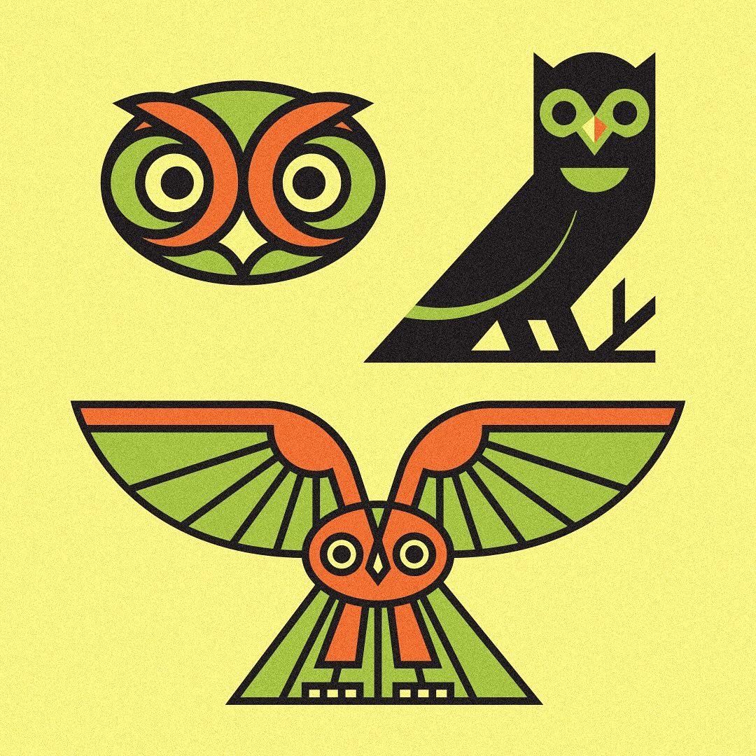 A nice set of hooters that weren&rsquo;t selected for a recent project with @causefarm. Looking forward to sharing the chosen owl soon! Swipe to see the sketch, if you&rsquo;re into that kind of thing.
&bull;
&bull;
&bull;
&bull;
&bull;
#art #drawing
