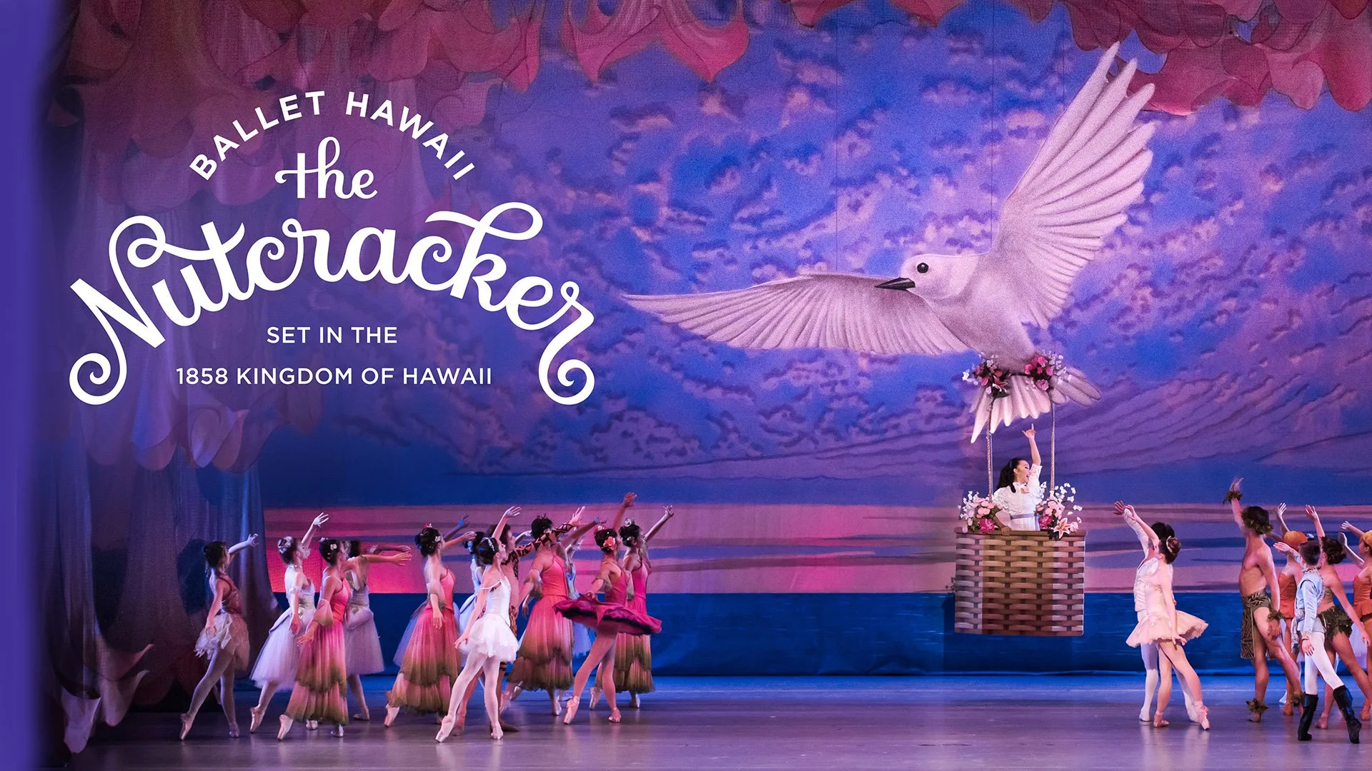 Ballet Hawaii Nutcracker production photography featuring dancers at Blaisdell Concert Hall