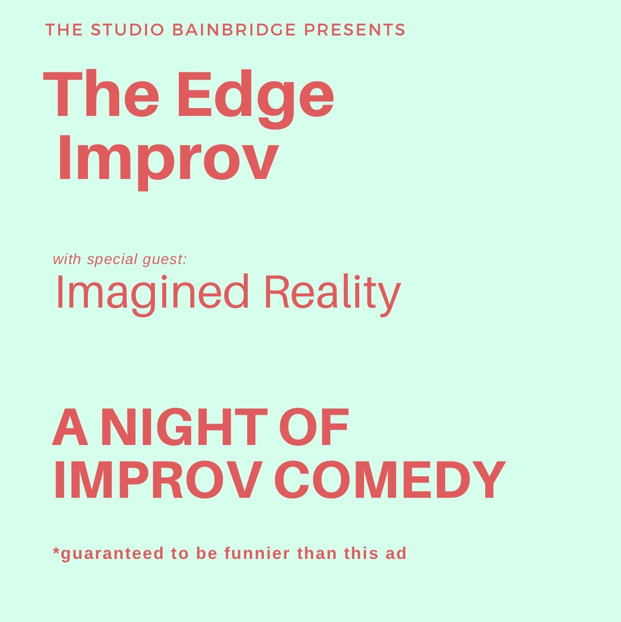 A Night of Improv Comedy