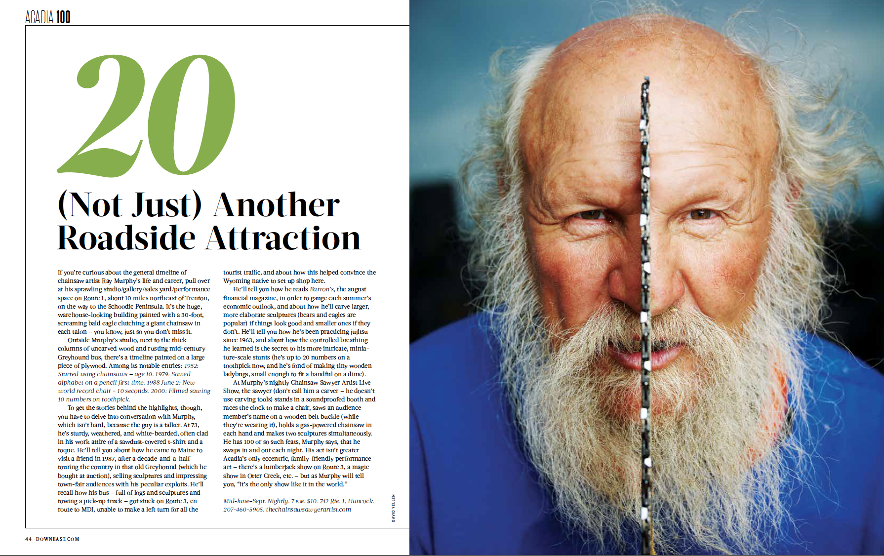   Down East , Acadia 100 Issue, Summer 2016 