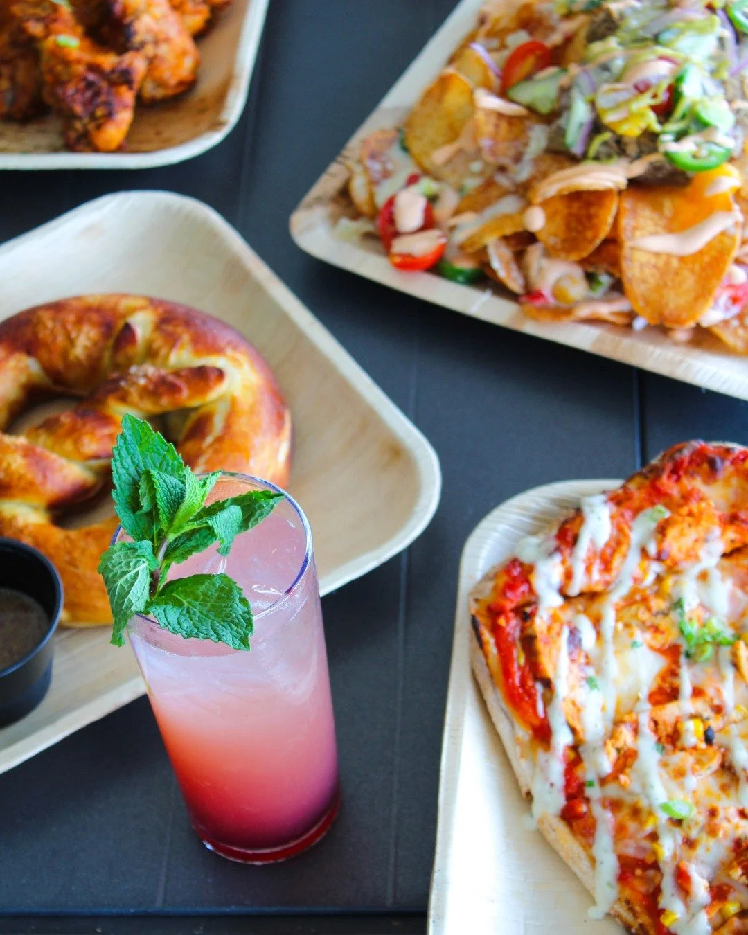 A proper Friday night looks a lot like this🍸🥨 
See you on the rooftop.