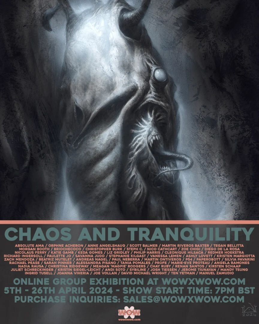 The @wowxwow_art 'Chaos &amp; Tranquility' exhibition is now live!