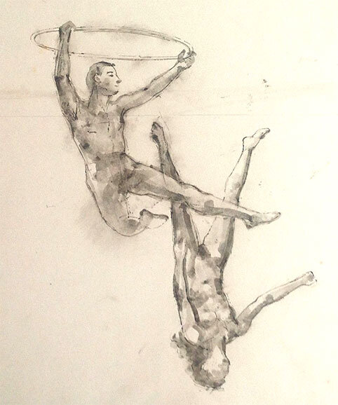 Study for acrobat couple