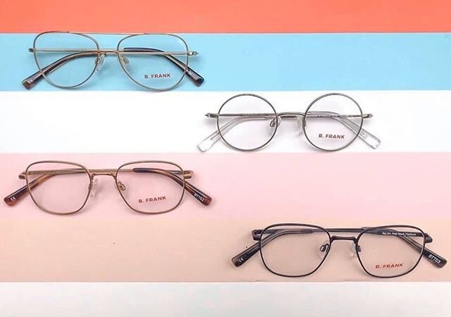 H A P P Y  F R I D A Y ! 
If you&rsquo;re needing a fresh pair for 2020, check out our B. Frank Italy Collection! They are made of pure titanium, making them strong and lightweight, and they're also hypoallergenic!

These frames are priced at $199, l