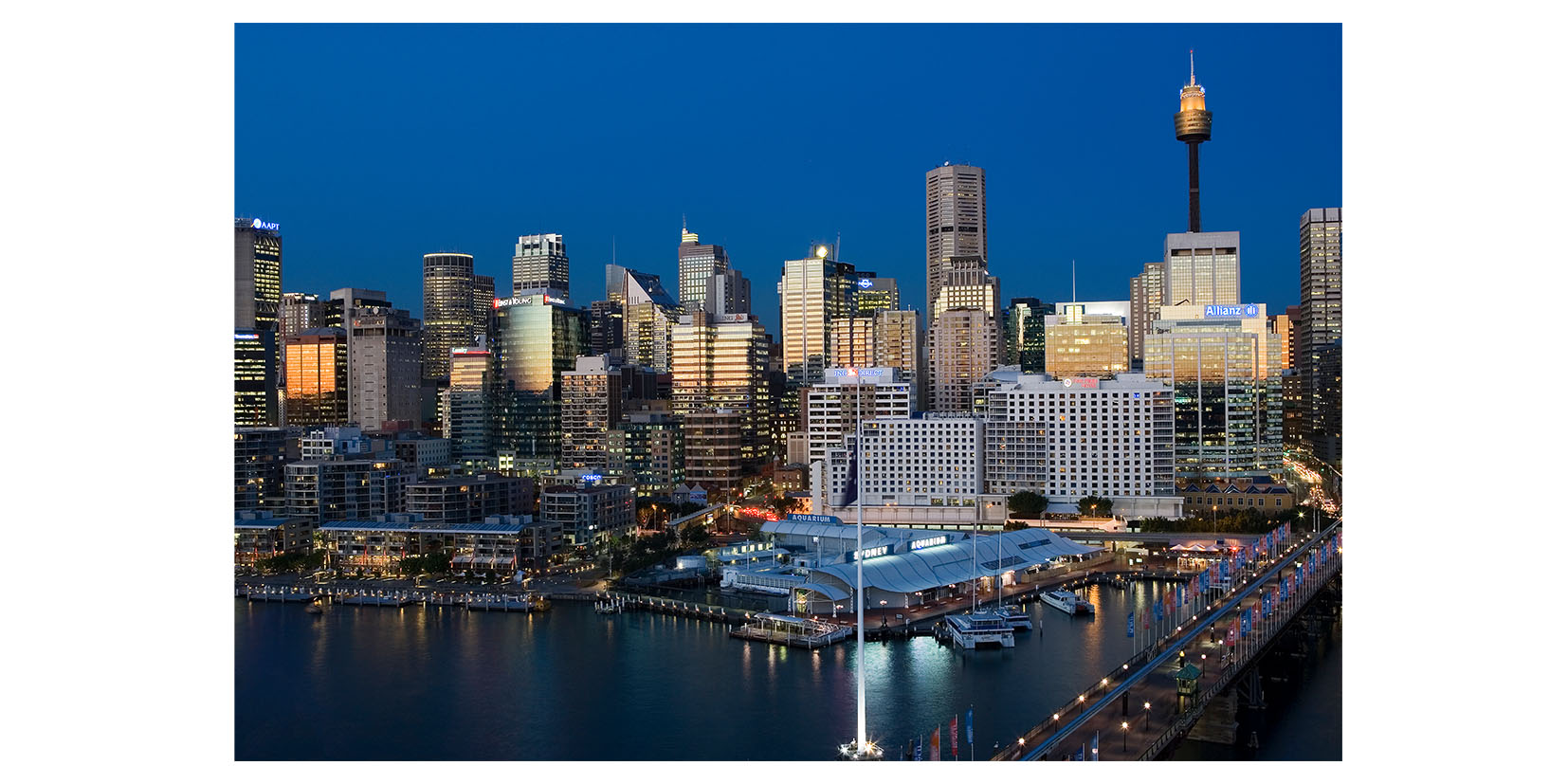 Darling Harbour night and day -  Sydney