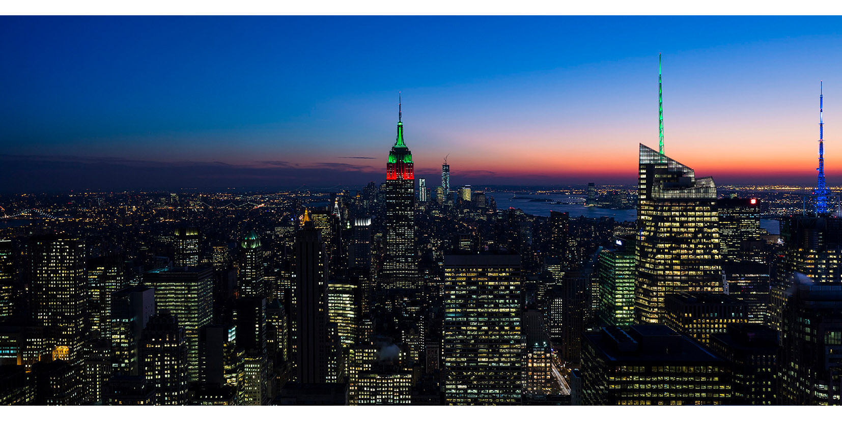 Night view of Manhattan 