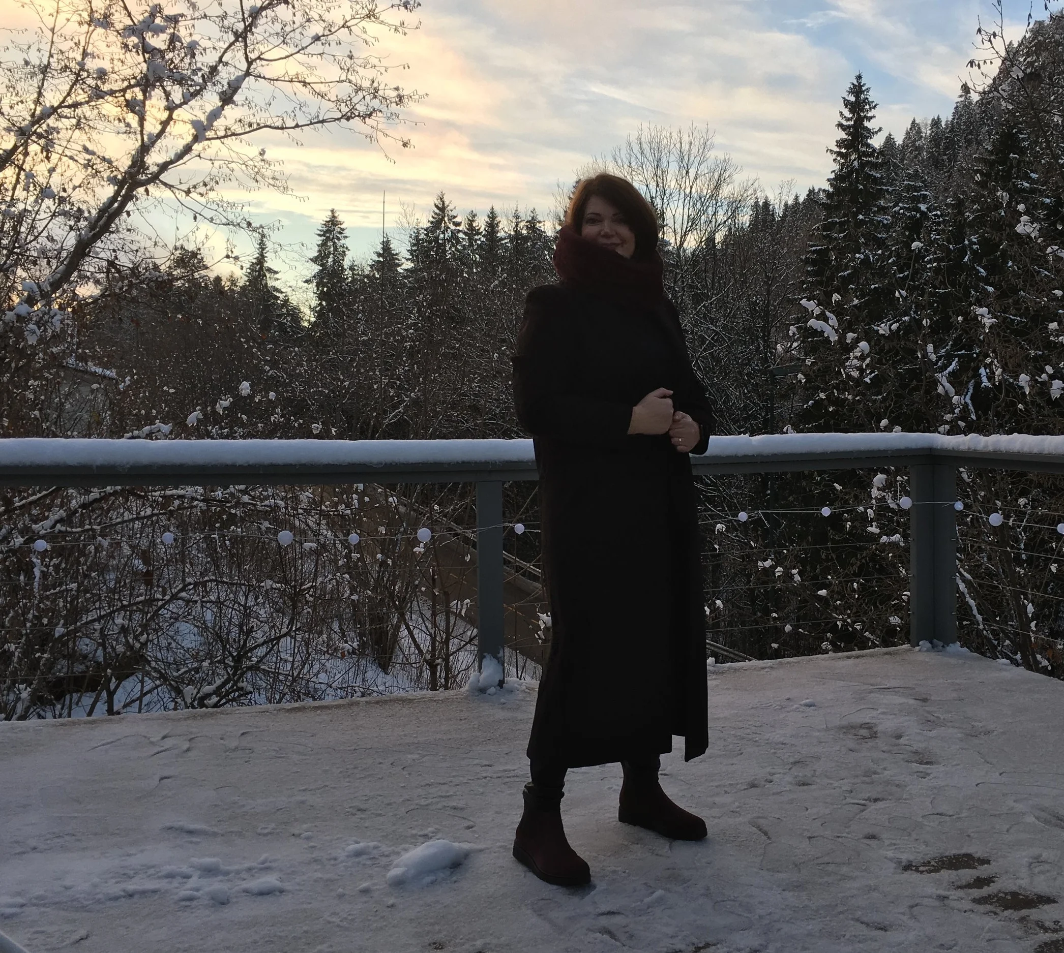 Jazz up your black coat! 