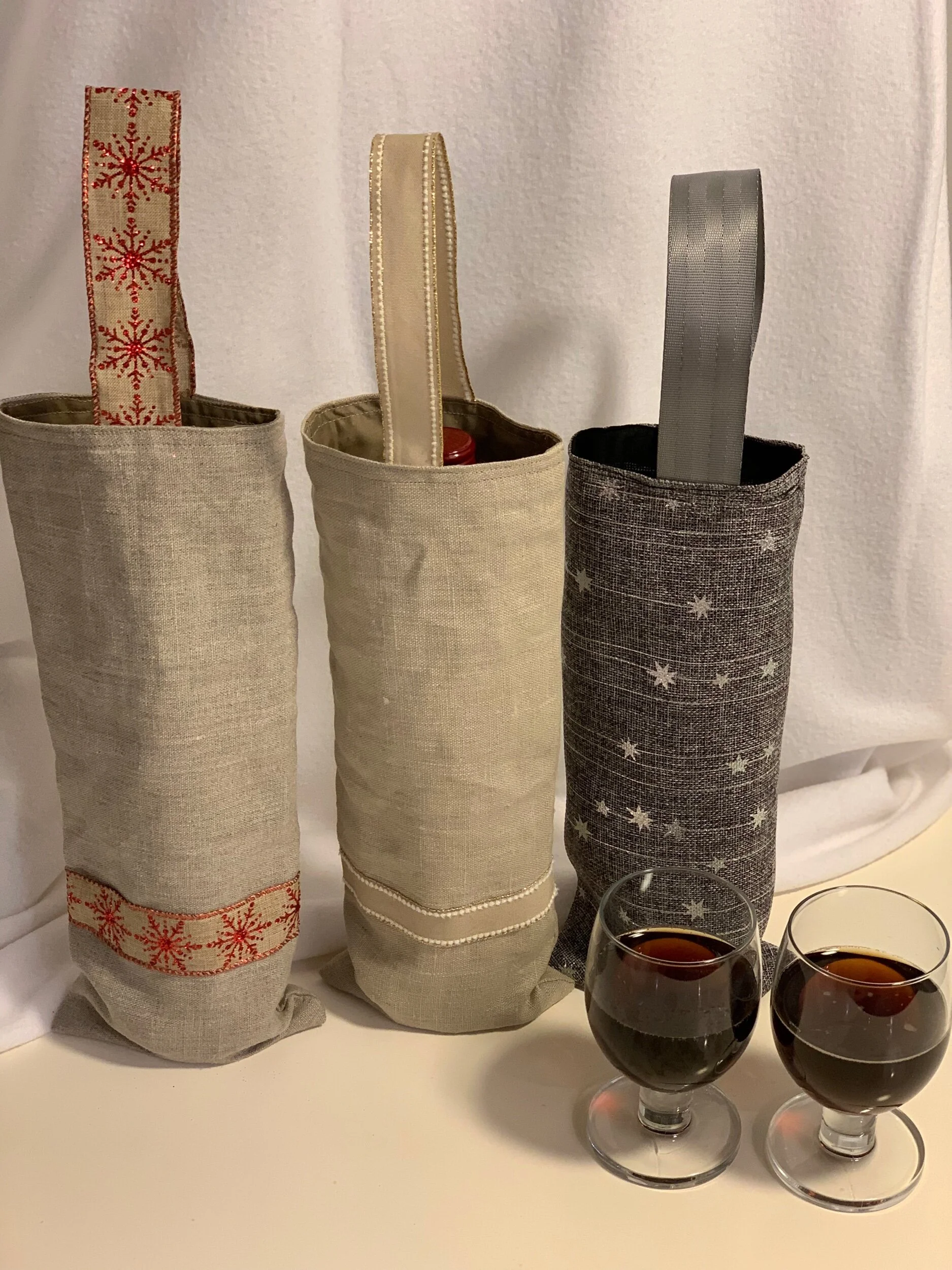 Christmas Wine Bags