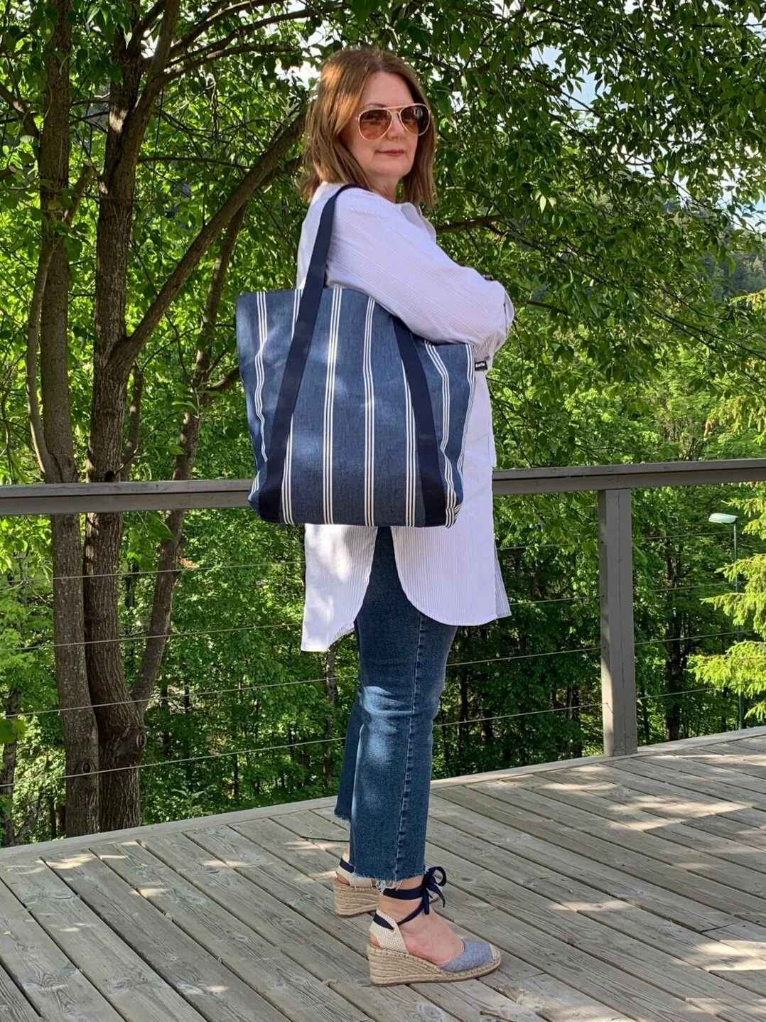 Summer outfits with the Amalfi Bag