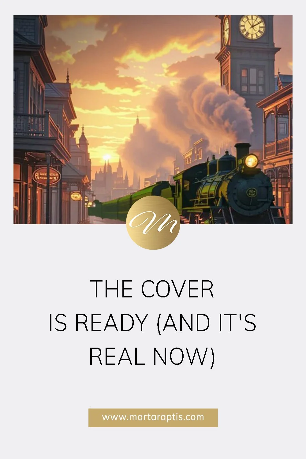 THE COVER IS READY (AND IT'S REAL NOW)