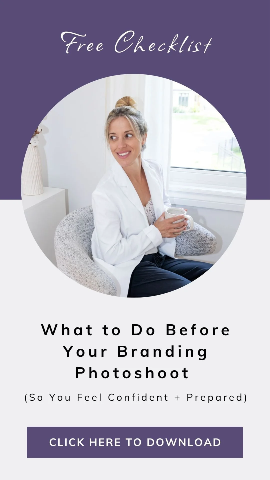 preparing for a branding photoshoot